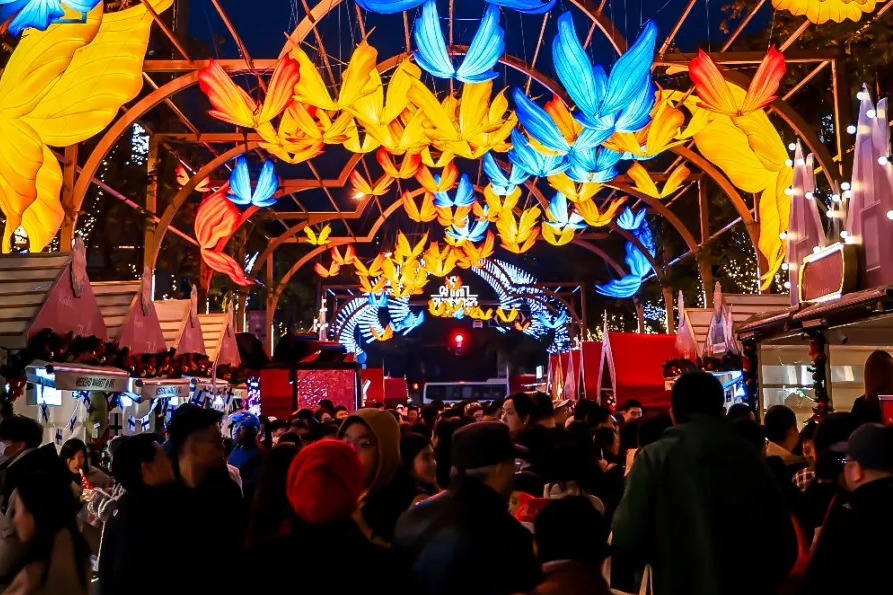 상하이 푸둥신구, 연말 행사 핫플레이스