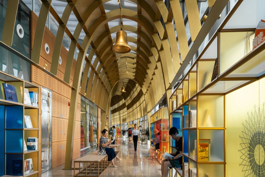 상하이 남역, 상하이 기차역 내 최초로 '도서관' 개관