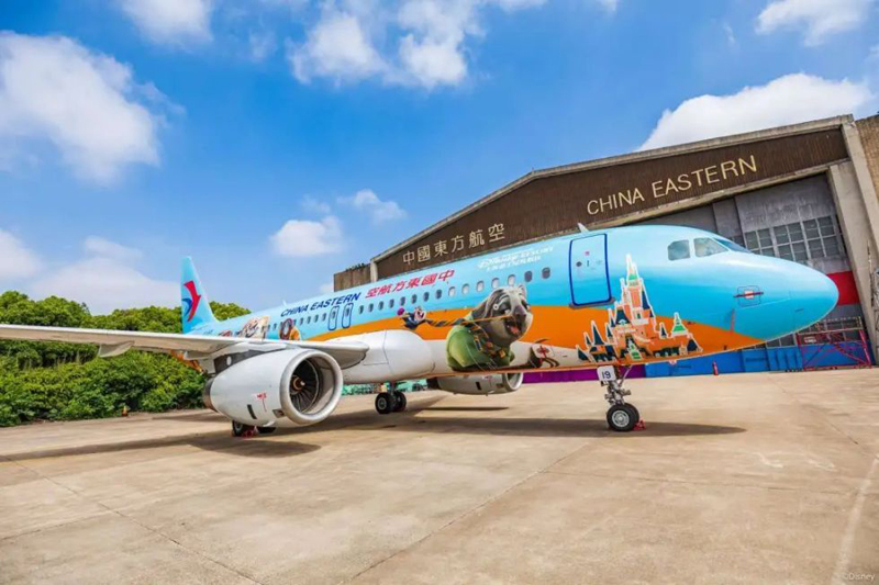 중국동방항공과 상하이 디즈니 협력,  '주토피아' 테마 비행기 첫 비행